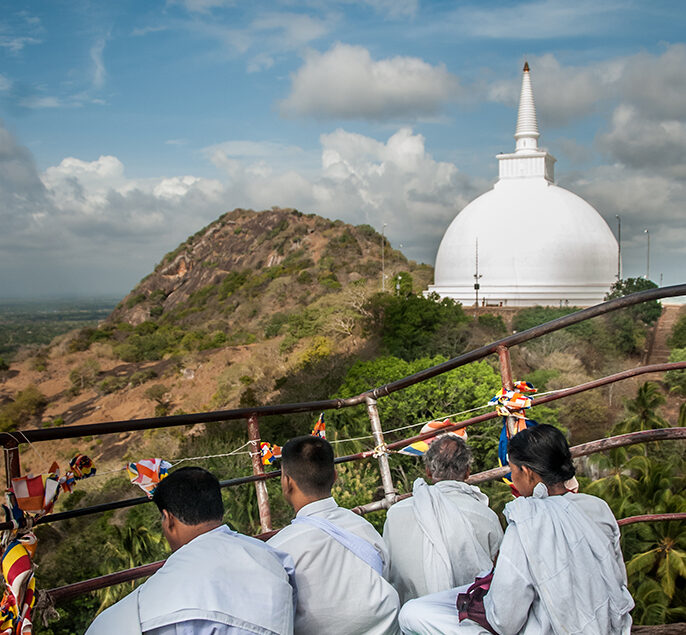 Le tample en Mihintale