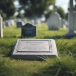 plaque funeraire avec photo