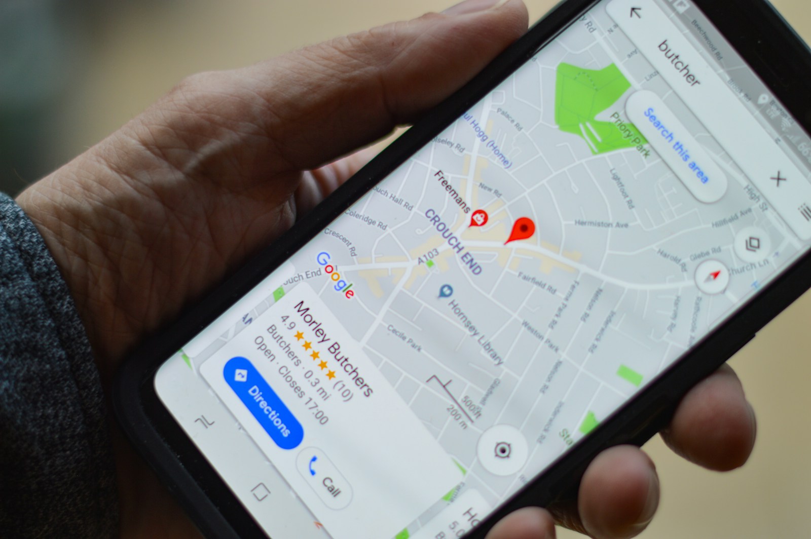 Google Maps clients locaux